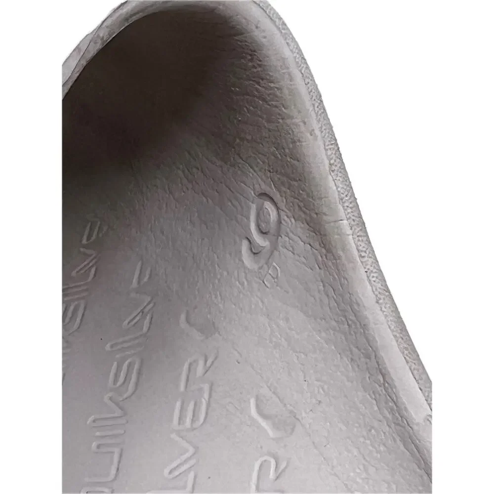 Quiksilver White Slides Mens Large 9